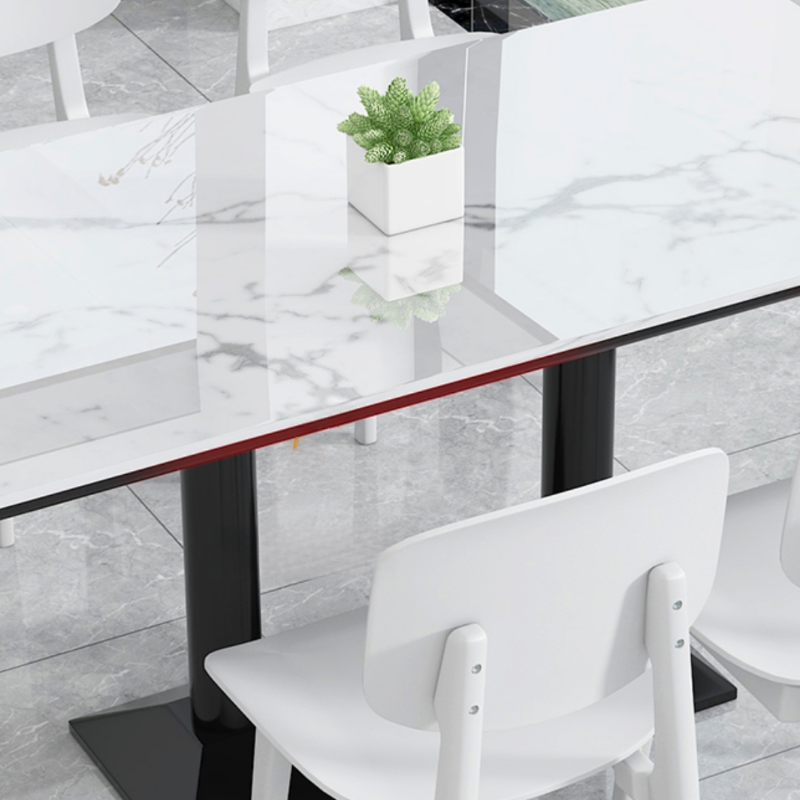 Minimalist/Luxurious Dining Table with Slate Stone Top, Fixed Table, Seats 4/2 - image 11