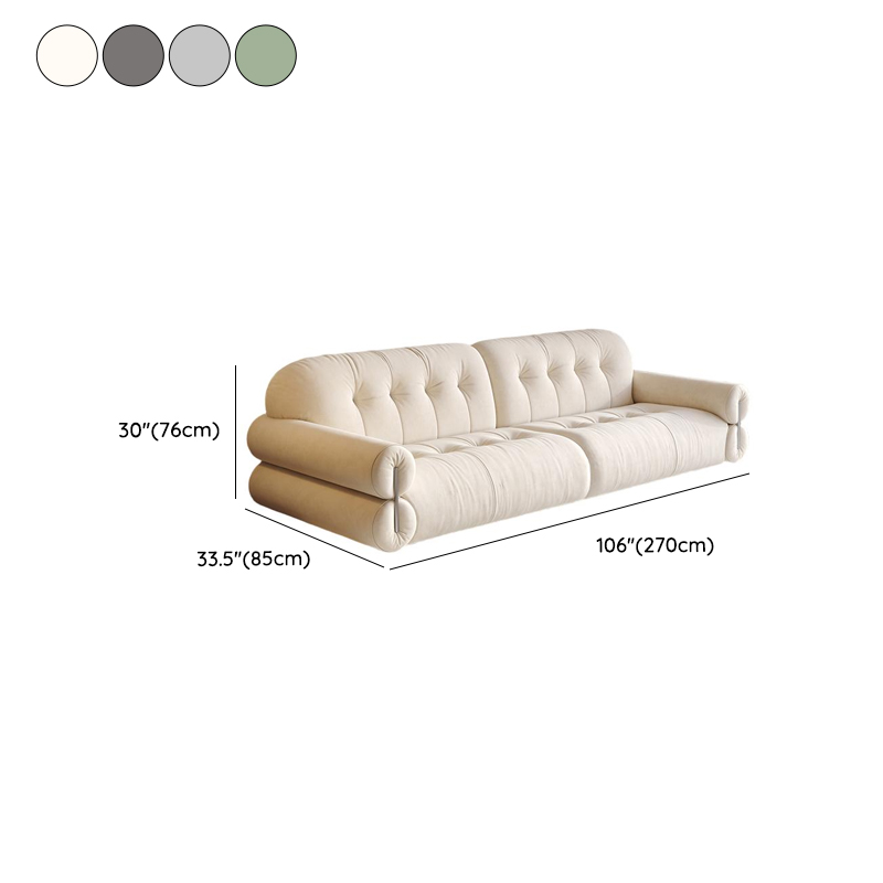 Modern Solid Color Tear Resistant Standard Sofa in Grey/Auburn/Ivory for 4-seater/Seats 5/3-seater - image 14