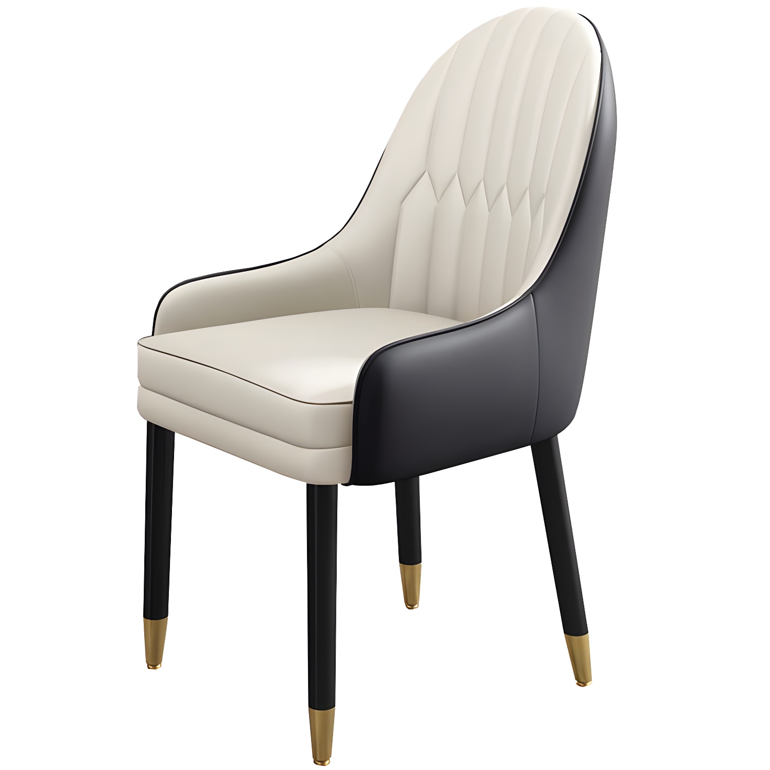 Leather Contemporary Home Side Chair Parsons Chair of 21'' Wide Chairs - image 3