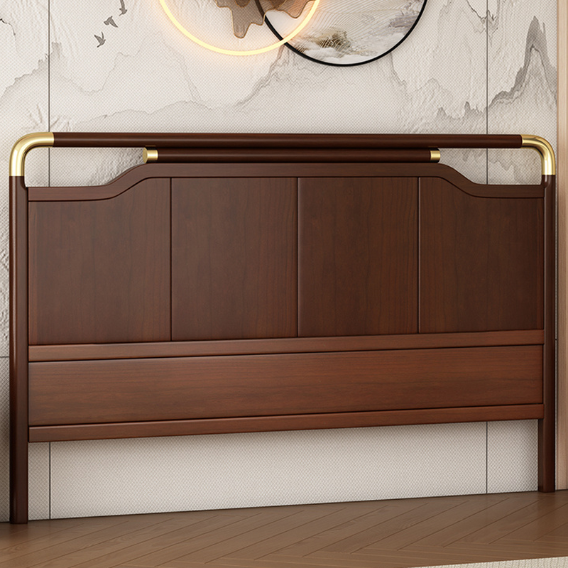 Modish No Distressing Timber Panel Headboard with Rectangle/Stepped Shape for Queen/King/Full Bed, Featuring Sponge Upholstery and Standard Height - image 5