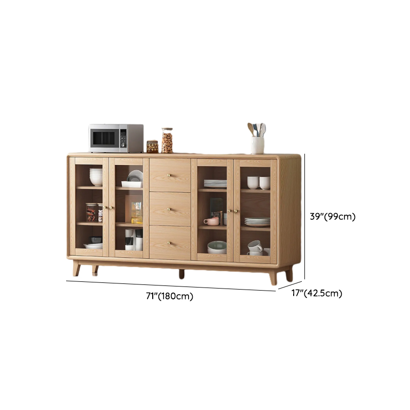 Unfinished Color Microwave Shelf Cabinet with Stemware Stand, Self-supporting in Culinary Space, Flooring Design, Kitchen Appliance Organizer, and Worktop Countertop - image 13