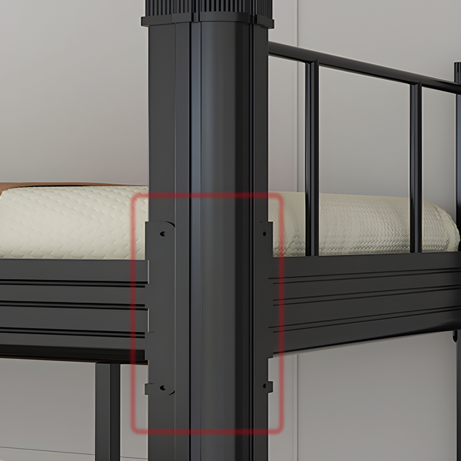 Sleek Iron Frame Modern Bed - Solid Construction and Clean Design for a Restful Sleep - image 9