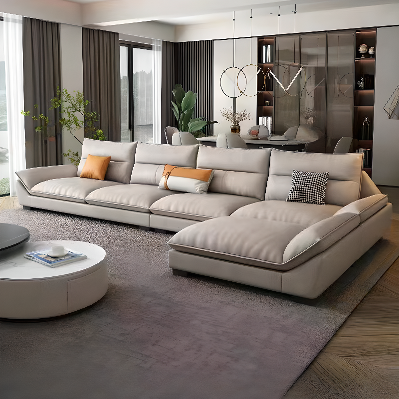 Functional L-Shape/Straight Sofa Couch/Sofa Recliner for Parlor with Reversible/Horizontal Orientation and Concealed Support - image 13