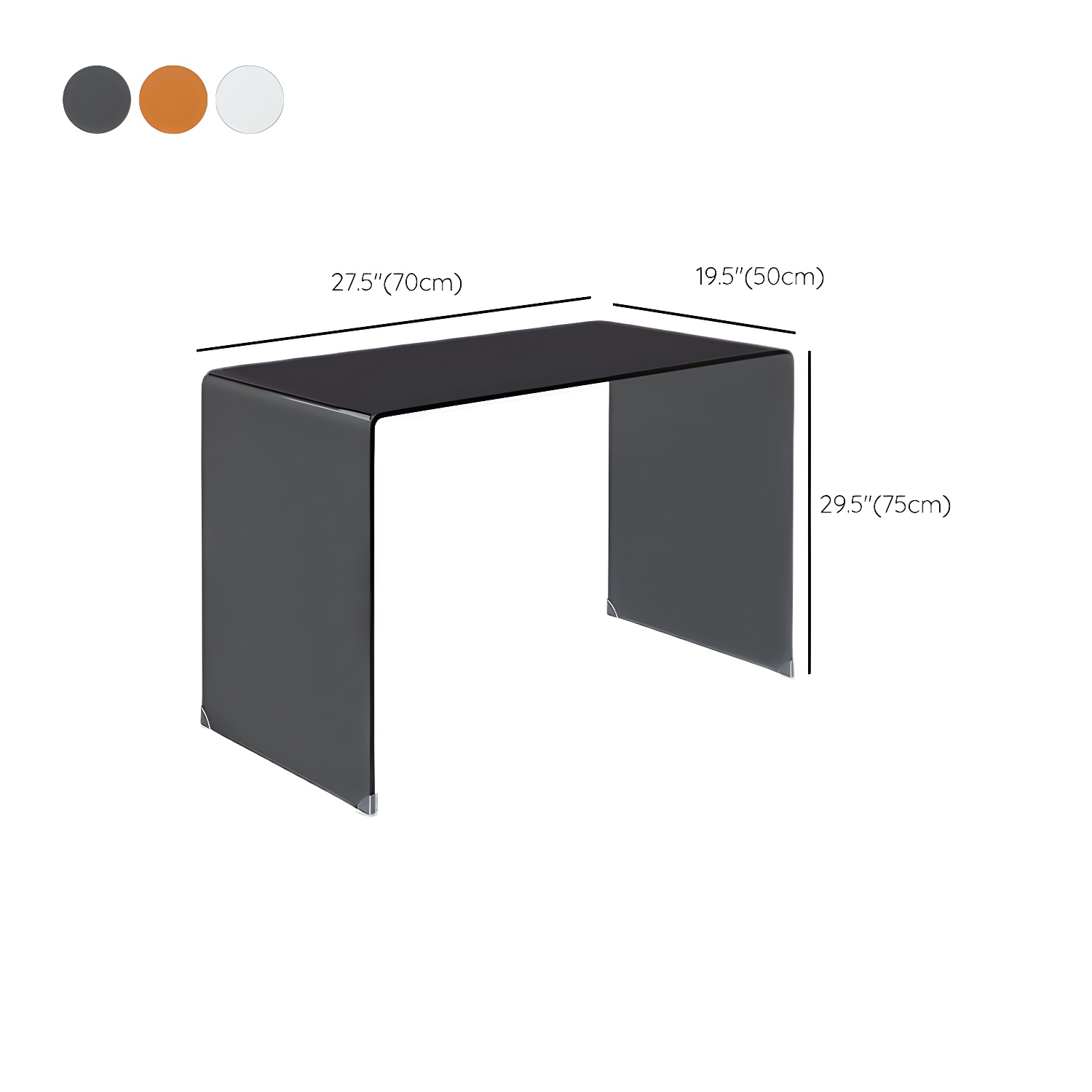 Contemporary Make-up Vanity Standing Glass Bedroom Makeup Vanity Set - image 15