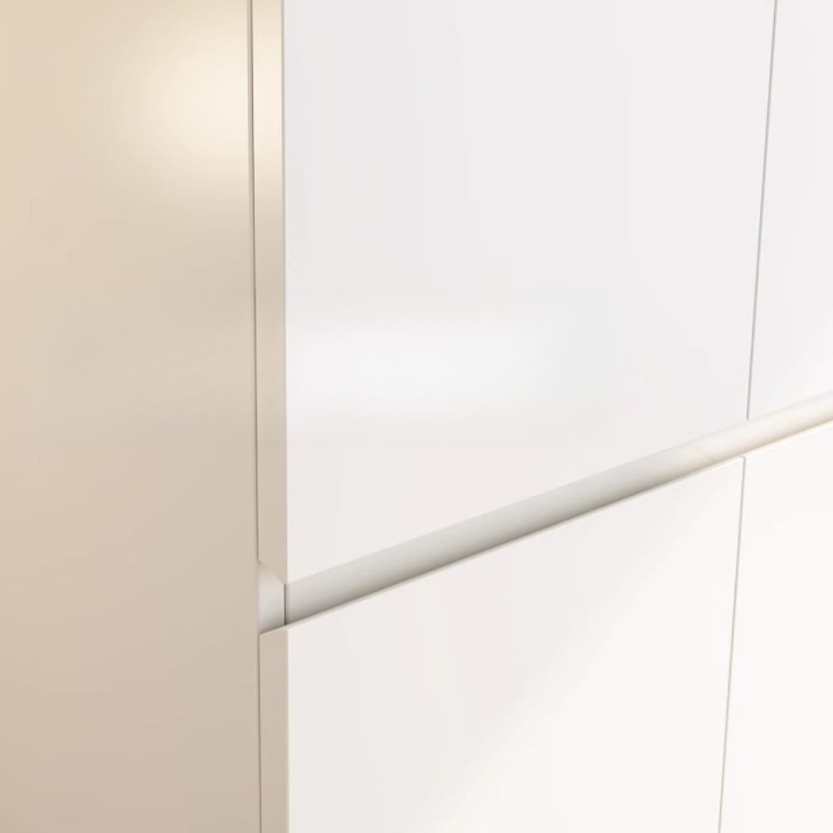 Minimalist Chalk Wooden Cabinet Armoire with Soft Close Drawer, Soft Close Door, Interior Shelves, and Clothing Rod - image 4