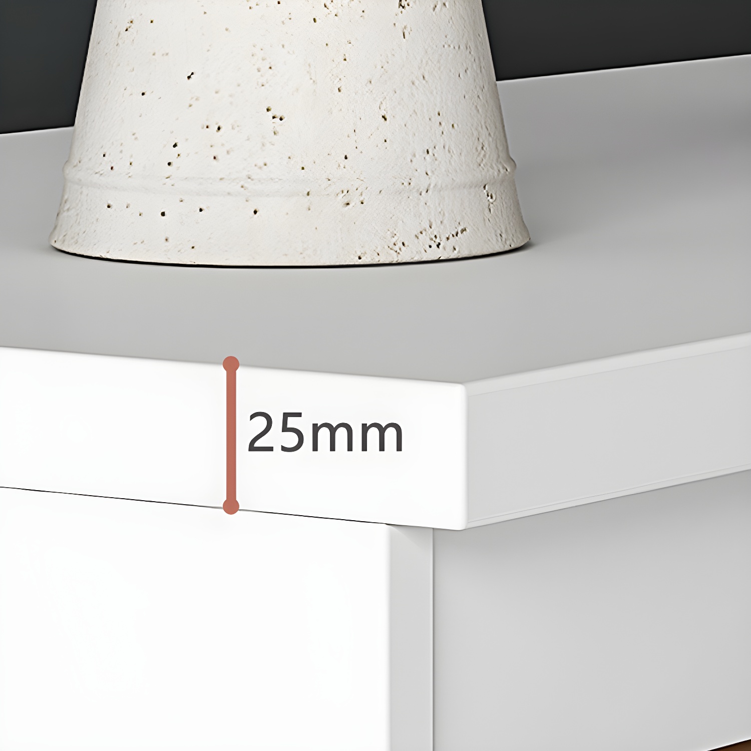 Contemporary 15.7" Wide White Chest Soft-Close Drawers Storage Chest - image 8