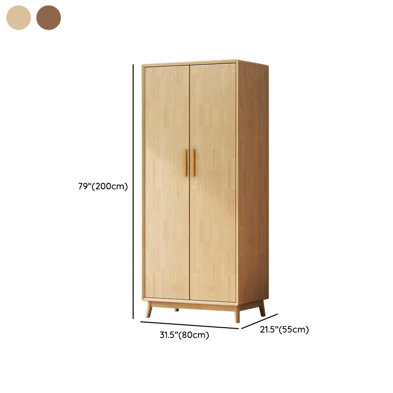 Simplistic Wooden Almirah with Interior Shelves&Clothing Rack&Soft Close Drawer&Soft Close Door - image 16