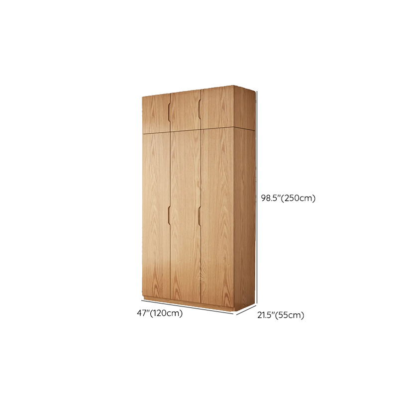 Unattached Natural Color Wardrobe/Non-Hanging Armoire with Gate - image 24