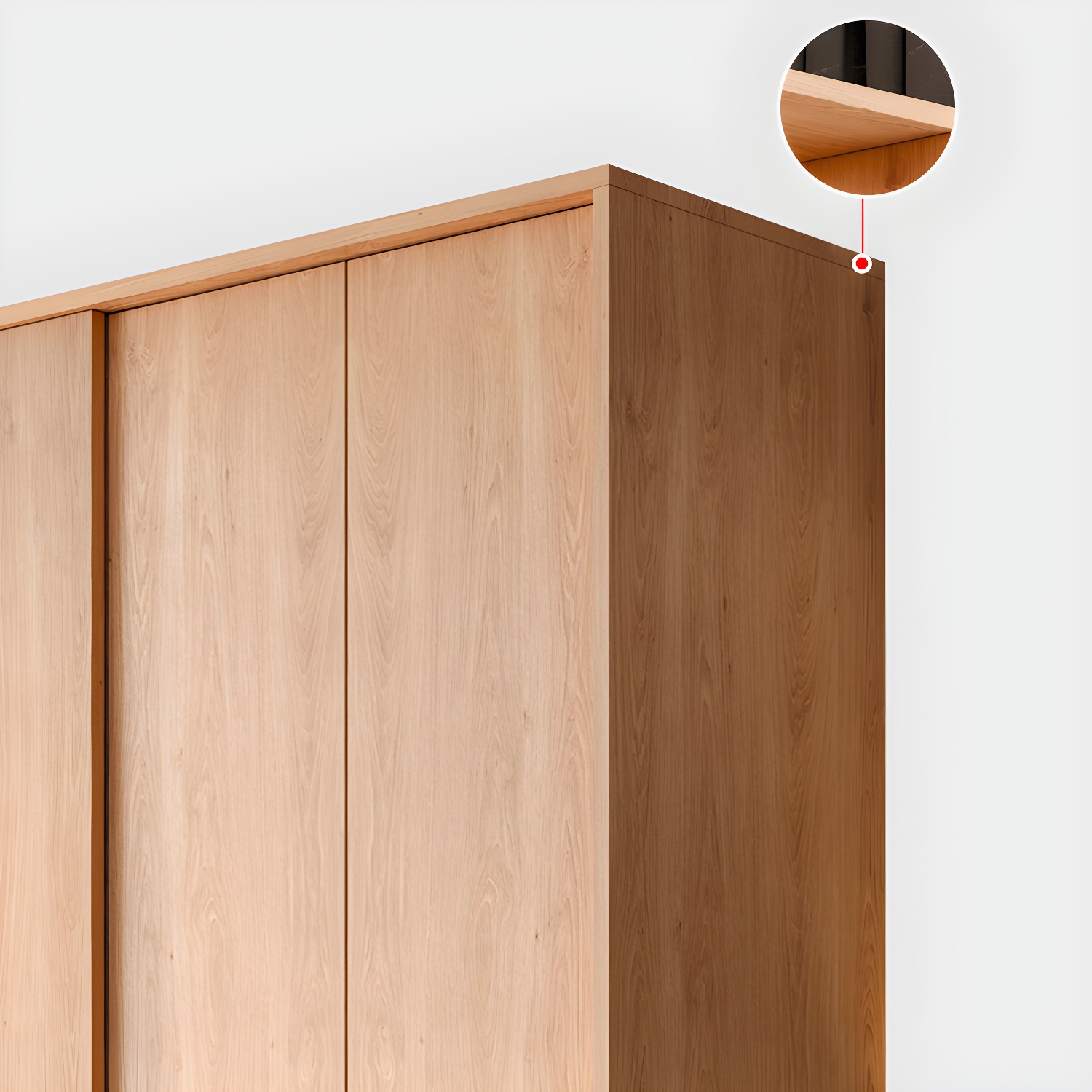 Engineered Wood Wardrobe Armoire with Drawer Contemporary Wardrobe Closet - image 3