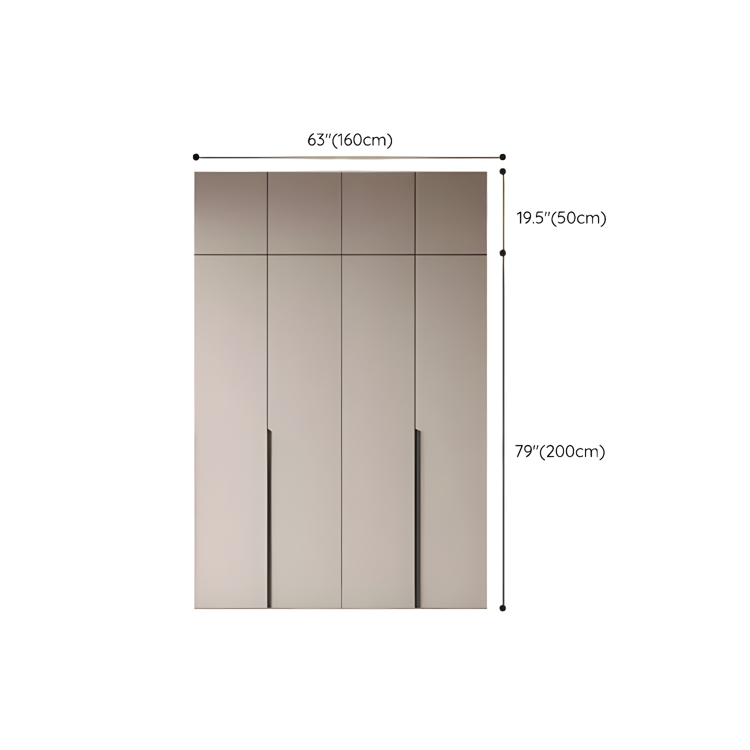 Modern Grey Wood Armoire with Solid Construction and Limited Warranty - image 32