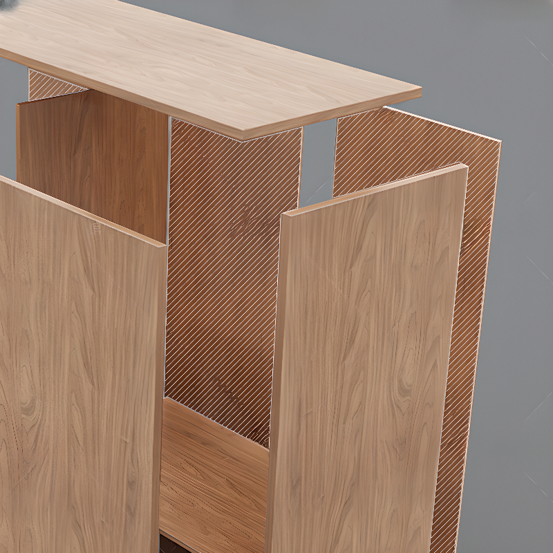 Trendy Unfinished Color Engineered Wood Unattached Armoire Cabinet - image 6