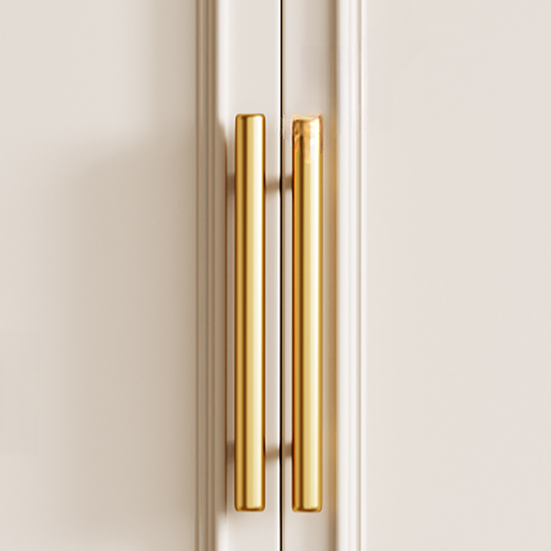 Cocoa Minimalist Wooden Wardrobe Closet with Soft Close Drawer, Soft Close Door, Interior Shelves, and Clothing Rod - image 5