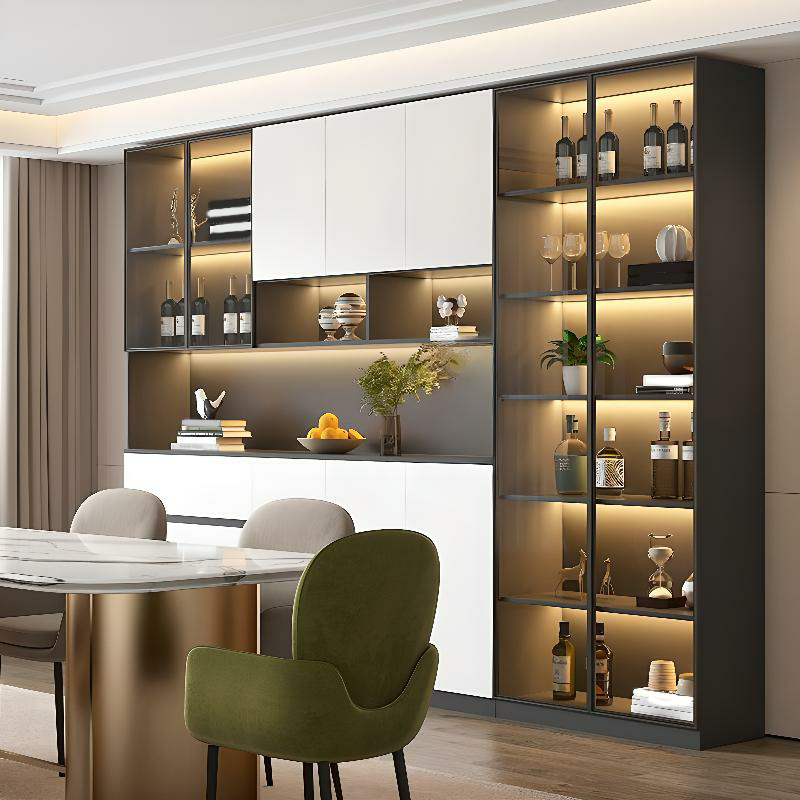 Living Room Modern Stone Sideboard Cabinet with Doors and Drawers - image 3