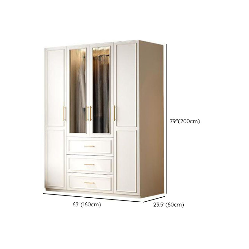 Modern Manufactured Wood Standalone Almirah with Soft Close Drawer, Soft Close Door, Interior Shelves, and Hanging Rod - image 19