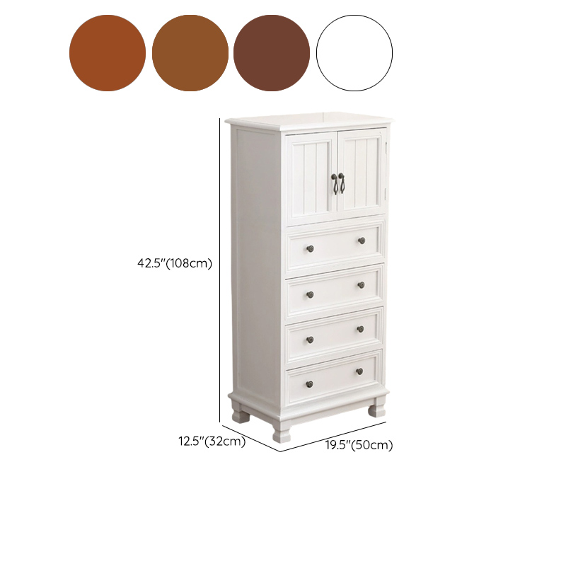 Scandinavian Narrow Metal Lingerie Chest/Semainier, Features 1 Cabinet and Included Shelves - image 25
