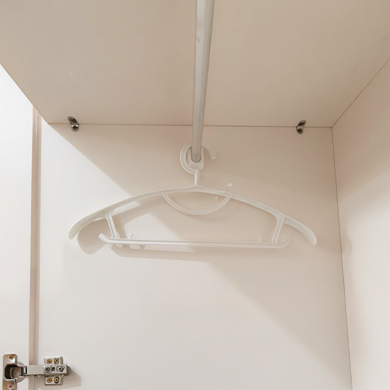 White Minimalist Natural Wood Wardrobe Closet with Soft Close Drawer, Soft Close Door, Interior Shelves, and Clothing Rod - image 10