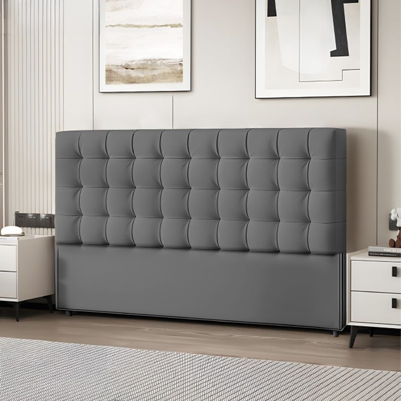 Modish No Distressing Button-tufted Panel Headboard in Rectangle Shape for King/Queen/Full Bed with Sponge Upholstery Fill and Standard Height - image 4