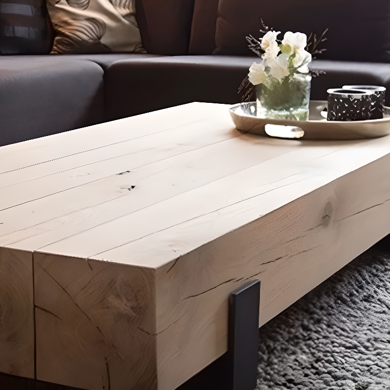 Pine Square Sledging Board Game Coffee Table for Home - image 7