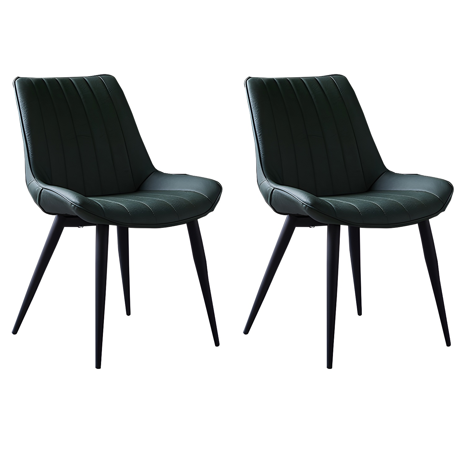 Scandinavian Leather Restaurant Side Chair Matte Finish Parsons Dining Chair - image 6