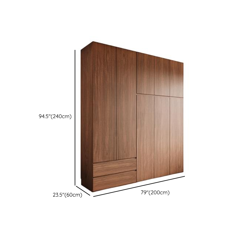 Acorn Minimalist Natural Wood Independent Wardrobe Closet with Soft Close Drawer, Soft Close Door, and Interior Shelves - image 23