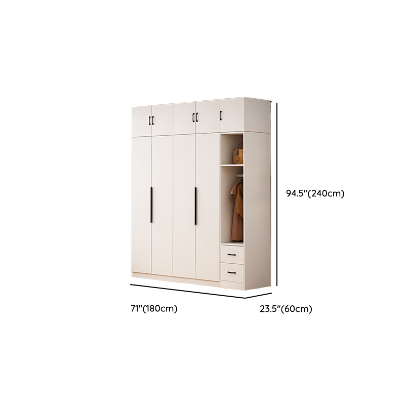 Modish Manufactured Wood Independent Armoire Cabinet with Soft Close Door, Interior Shelves, and Clothing Rod - image 18