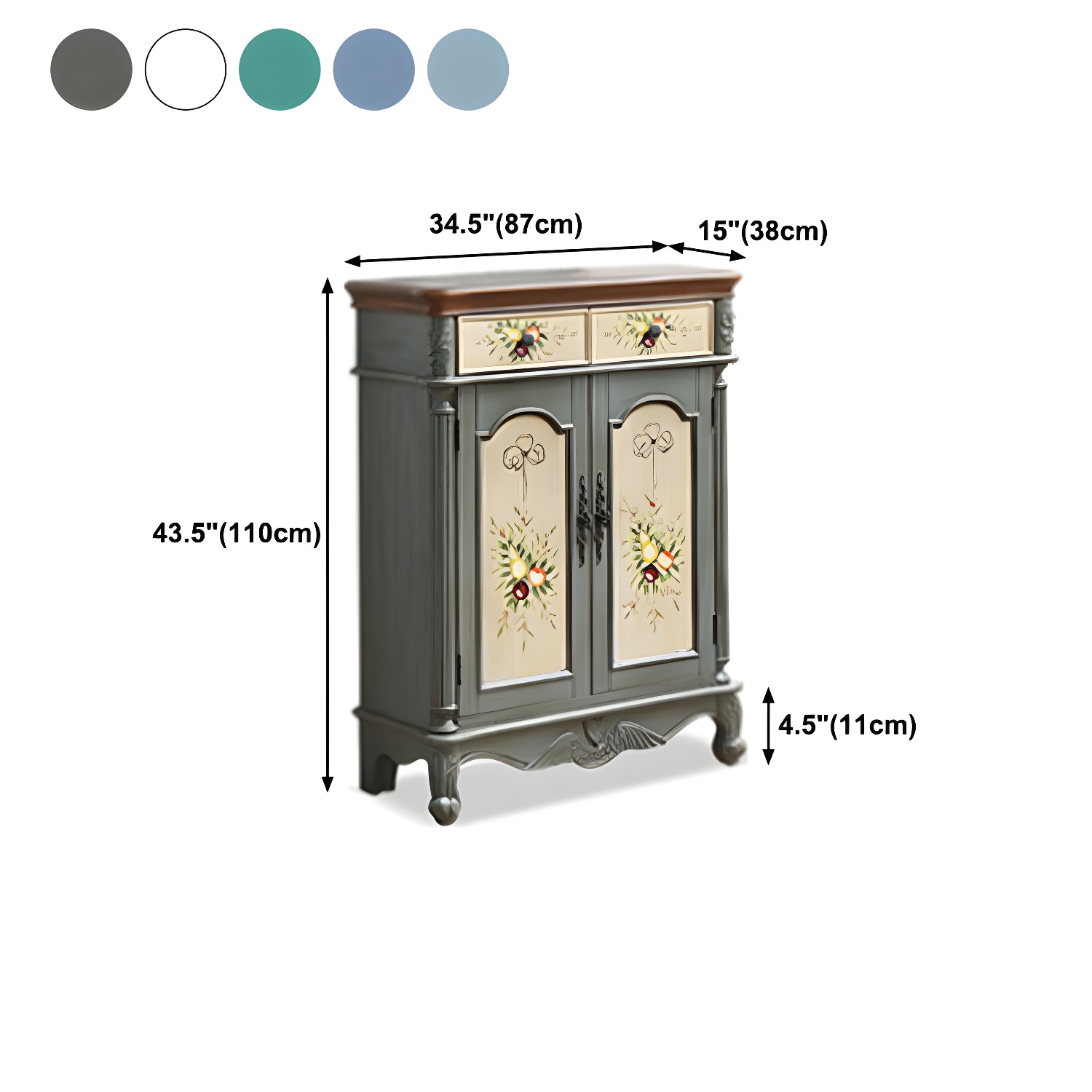Glam Style Wood Sideboard with Drawers Dining Server for Kitchen - image 14