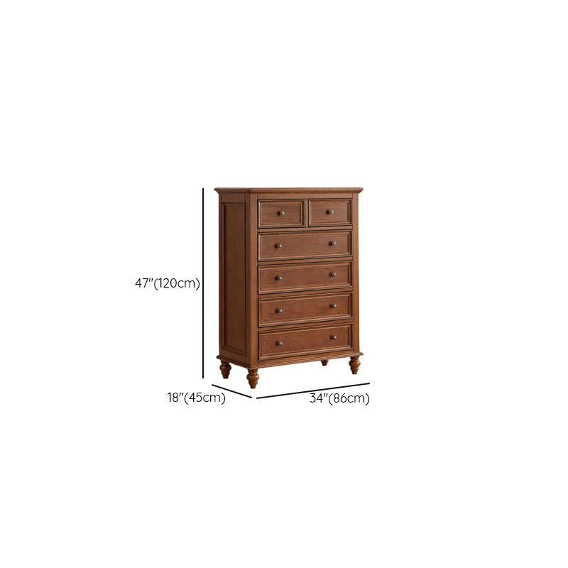 Cocoa Casual Ash Wood Double Dresser/Lingerie Chest with 9/8/6 Drawers, Horizontal/Vertical - image 19