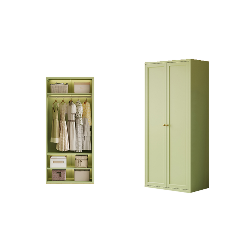 Simplistic Alloy Green/Blue/Pink Almirah with Alterable Shelf and Clothing Rod
