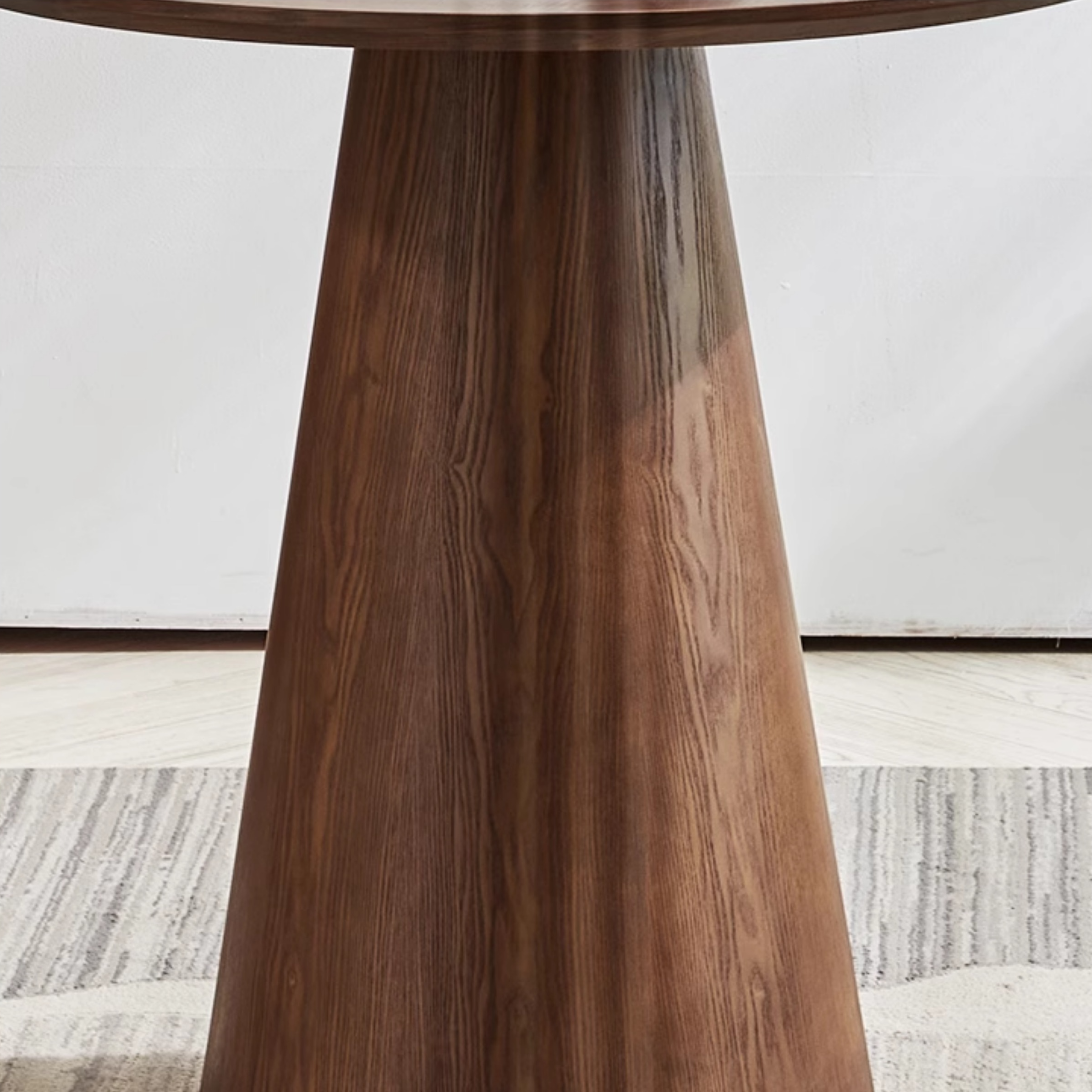 Scandinavian Style Standard Height Fixed Lumber Dining Table for 2 with Sepia Top - image 5
