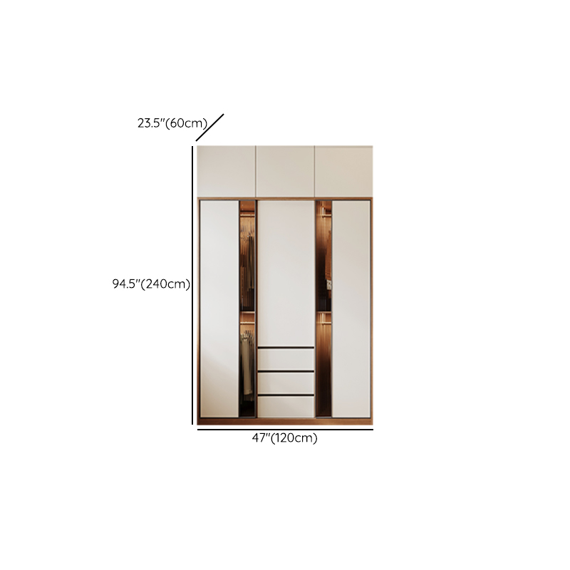 White Modish Lumber Independent Cabinet Armoire with Soft Close Drawer, Soft Close Door, and Interior Shelves - image 15