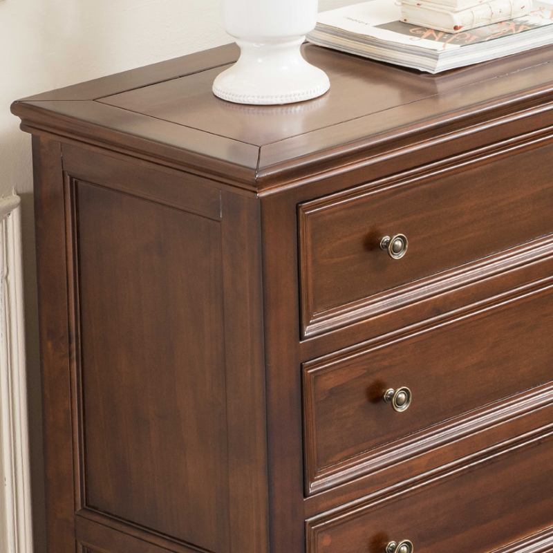 Cocoa Retro Ash Wood Double Dresser/Lingerie Chest/Bachelor Chest with 9/7/8 Drawers in Horizontal/Vertical Orientation - image 4