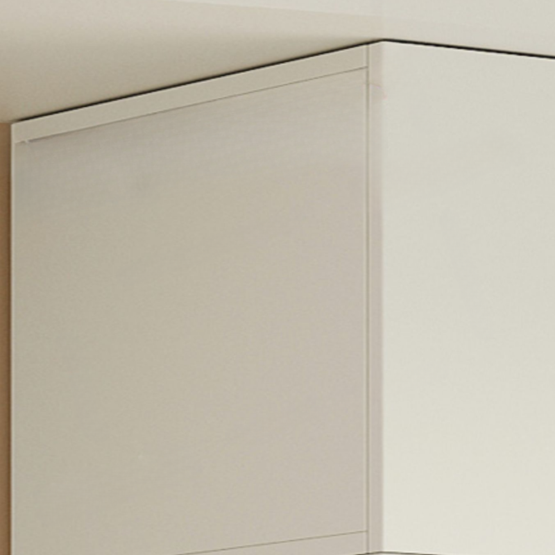 White Modish Manufactured Wood Independent Cabinet Armoire with Soft Close Drawer and Door, Interior Shelves - image 4