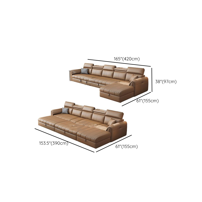 Coffee L-Shape/Straight Right Hand Facing/Horizontal Sofa Chaise/Convertible Sofa with Under-seat-storage for Seats 5/Seats 2/for 6 - image 25