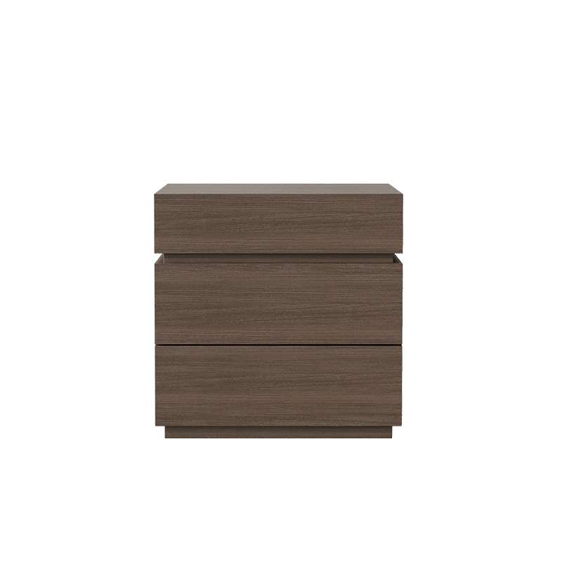 Organic Modern Nightstand With Drawer Organization Featuring 3 Drawers and Particle Board Wood Countertop - image 7