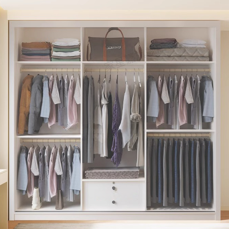 White Modish Manufactured Wood Independent Armoire Cabinet with Soft Close Drawer, Soft Close Door, and Interior Shelves - image 3