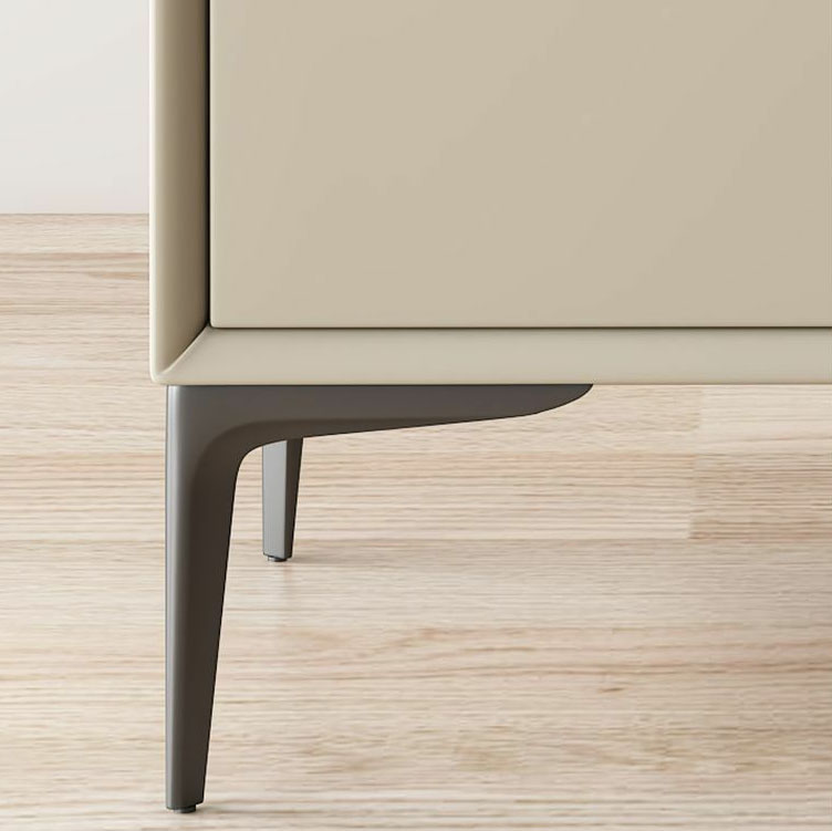 Trendy Multi Color Pu Drawer Storage Nightstand with 2 Drawers & Leg - image 12