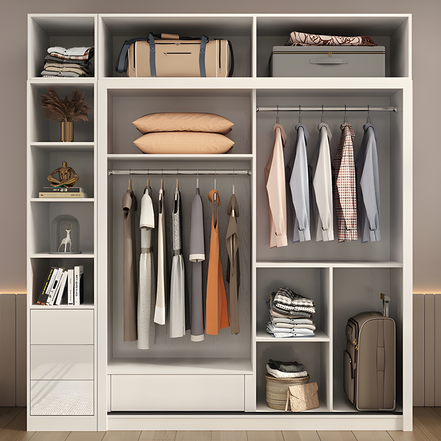 Contemporary Glossy White Storage Cabinet Manufactured Wood Cabinet for Home - image 7