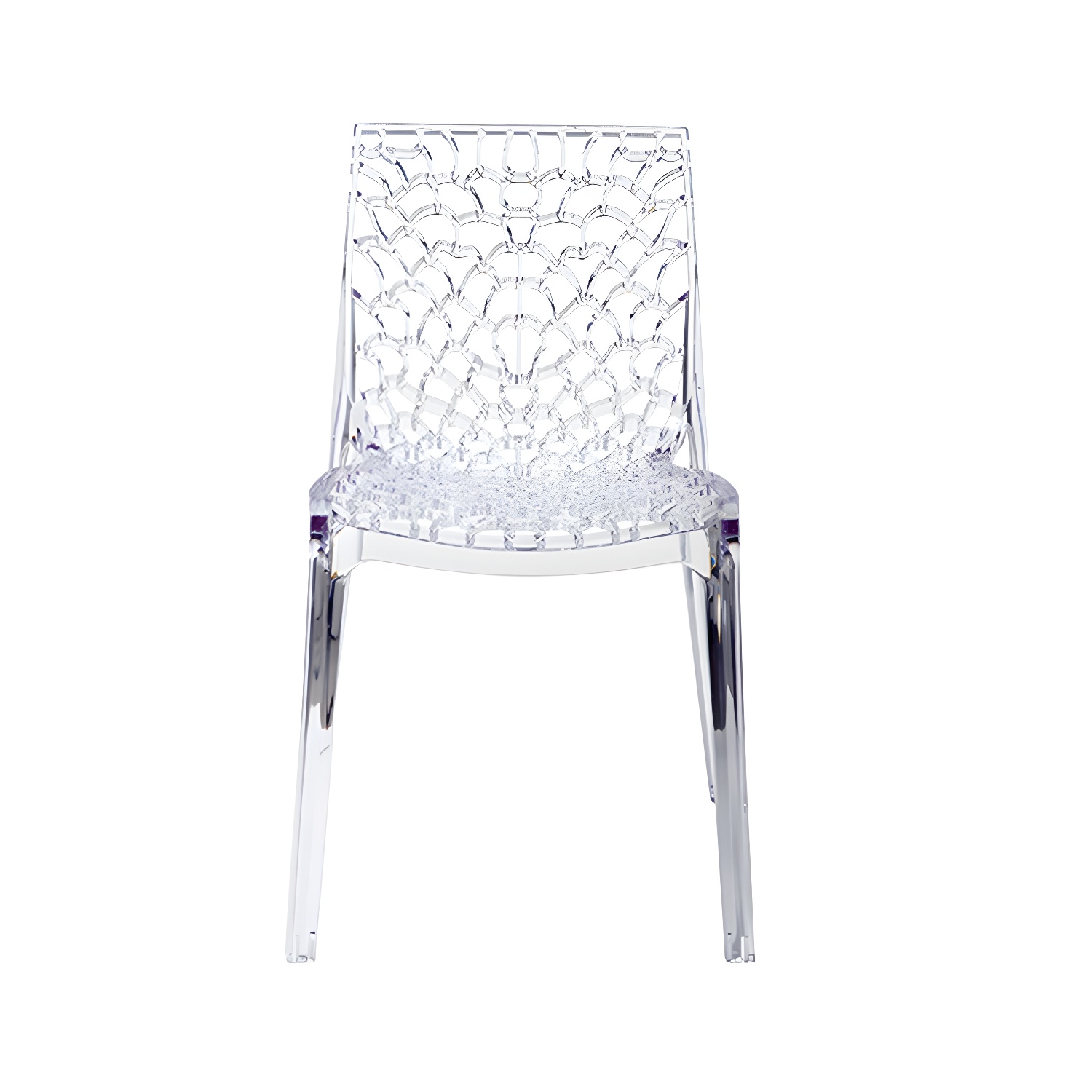 Scandinavian Style Plastic Side Chair with Armless Design Suitable for Kitchen & Dining - image 14