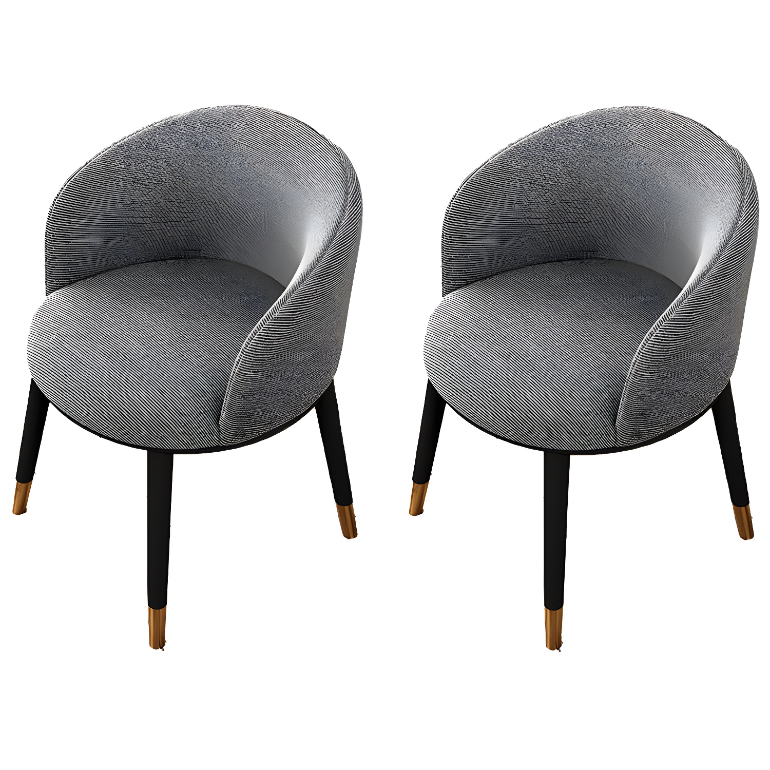 Contemporary Leather Home Arm Chair Solid Back Matte Finish Dining Chair - image 12