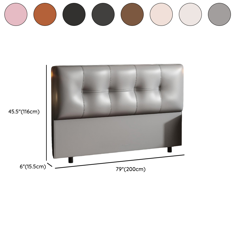 Simplistic Style Panel Headboard with No Distressing, Piled Tufted Rectangular Design for King/Queen/Full Bed, Featuring Sponge Upholstery and Standard Height - image 16