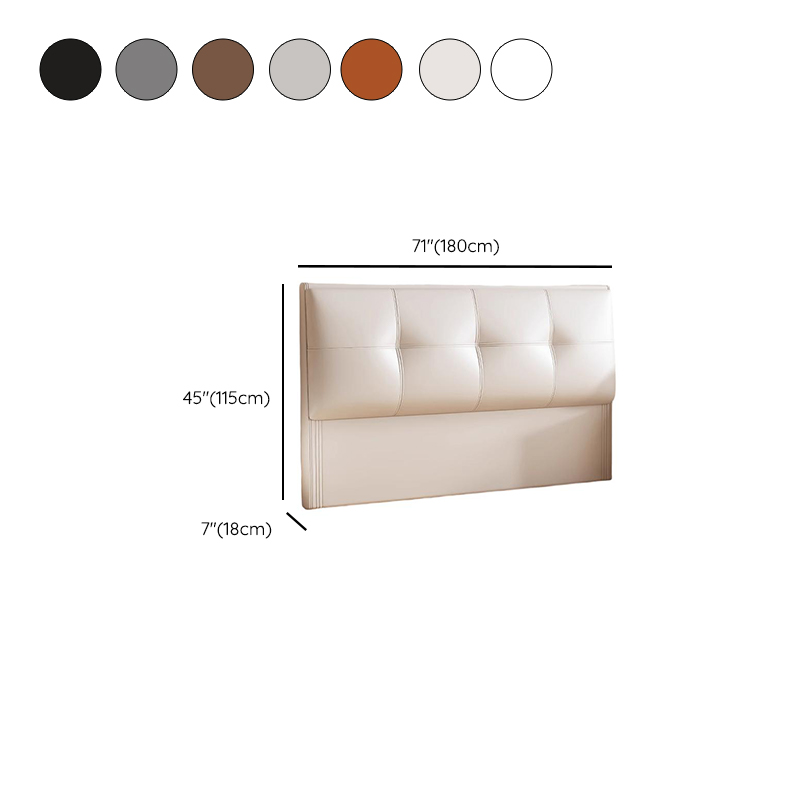 Trendy Panel Headboard with No Distressing, Piled Tufted Rectangle Design for King/Queen/Full Bed, Featuring Sponge Upholstery and Standard Height - image 12
