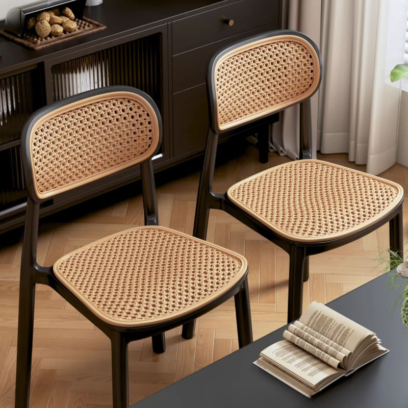 Contemporary Side Chair with Uncovered Back, Cocoa/Sage/Wood Grain Synthetic Legs - image 9