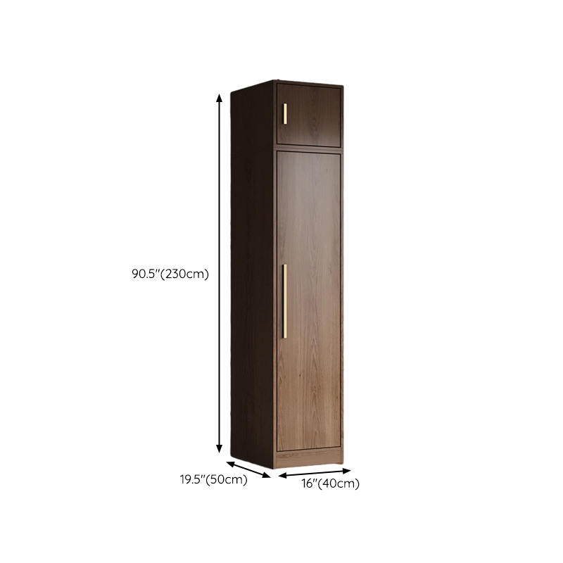 Modern Wood Wardrobe Armoire: 1pc Clothing Rod, Non-Adjust Shelves, Pre-Drilled Holes - image 19