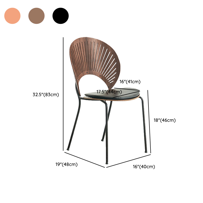 Dining Room Sturdy Side Chair with Outlined Frame and Foot Pads - image 36