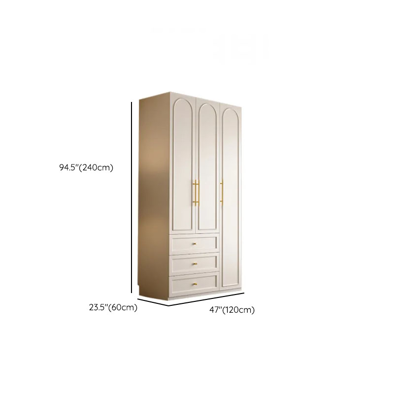 Chalk Modern Wooden Standalone Almirah with 3-Drawer/6-Drawer, Soft Close Door, and Interior Shelves - image 11