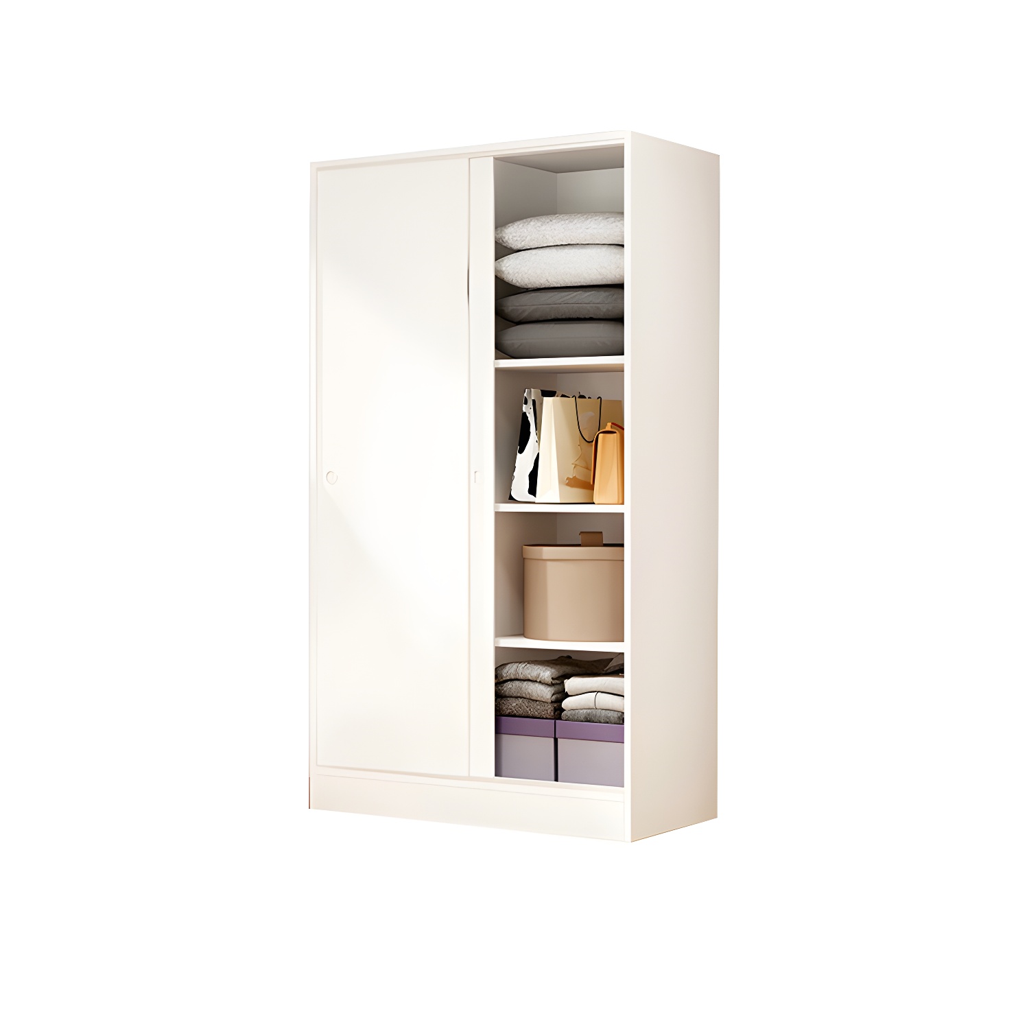 Contemporary Wardrobe Cabinet Sliding Storage Cabinet for Home - image 9