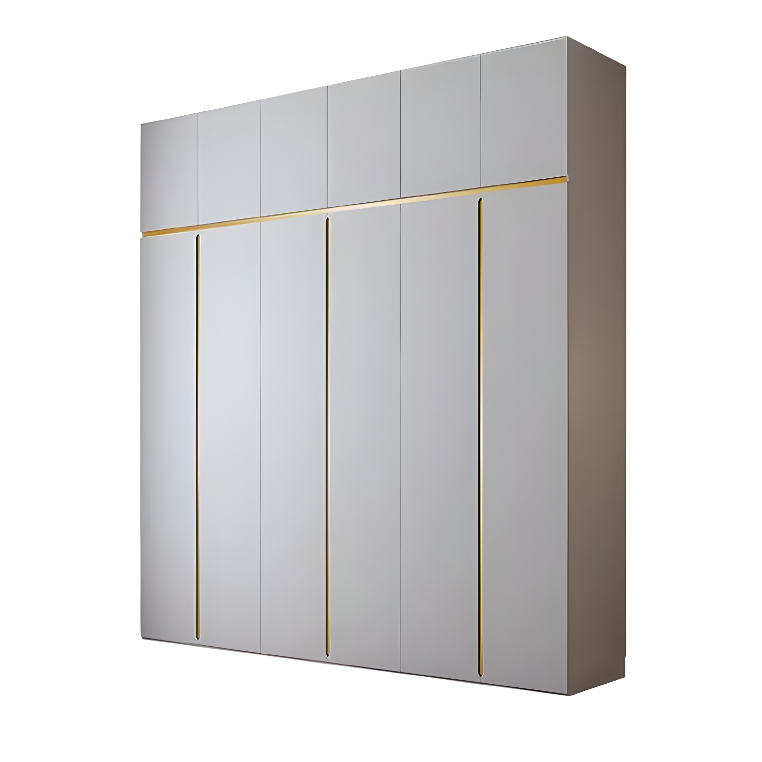 Contemporary Wooden Wardrobe Armoire with Shelves and Garment Rod - image 5