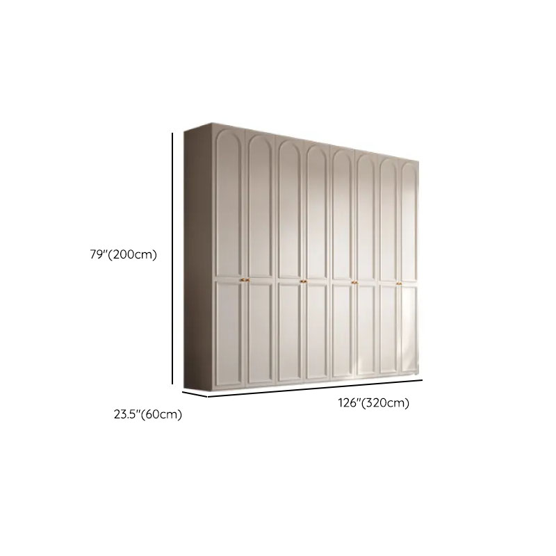 White Casual Wood Independent Armoire Cabinet with Soft Close Drawer, Soft Close Door, and Interior Shelves - image 28