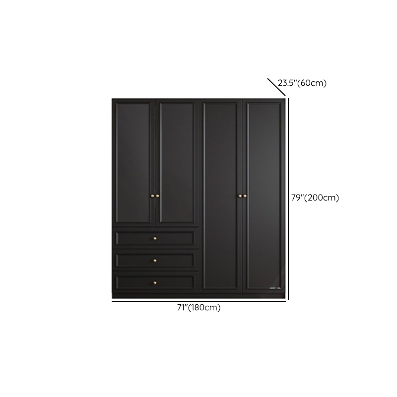 Trendy Lumber Wardrobe Armoire with Soft Close Drawer, Soft Close Door, Interior Shelves, and Hanging Rod - image 8
