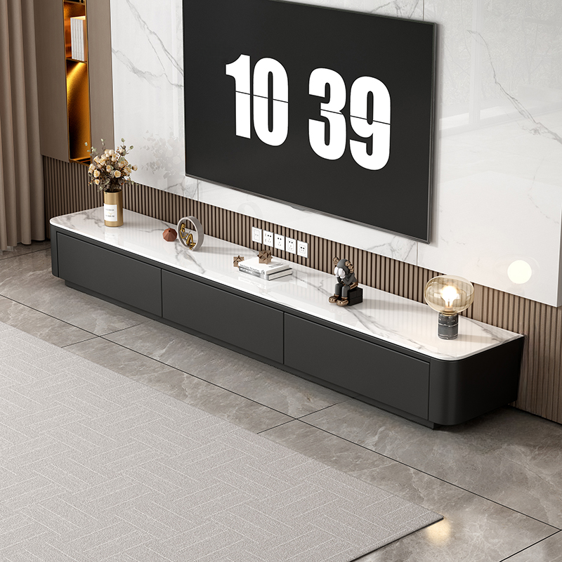 Modern Stone TV Stand with 4 Drawers/3 Drawers/6-Drawer and Cable Management - image 3